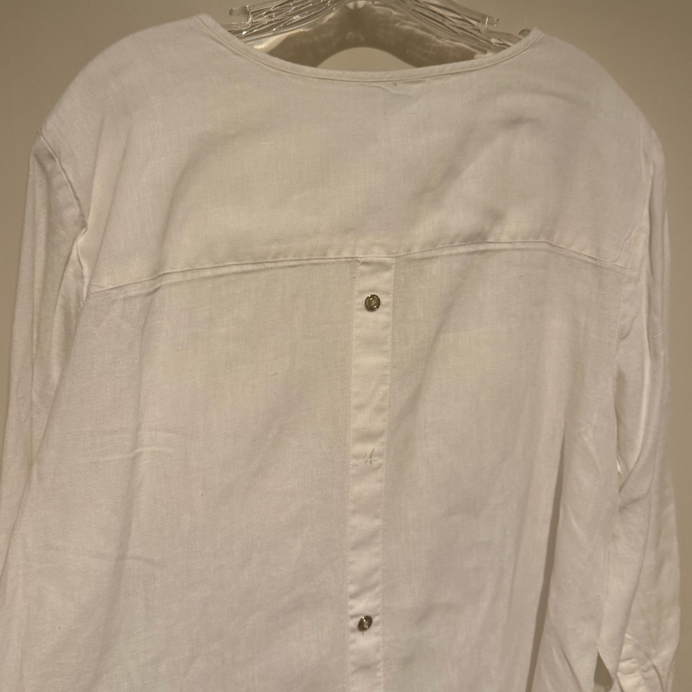 Vtg JM Collection Linen Top - Picture 11 of 16